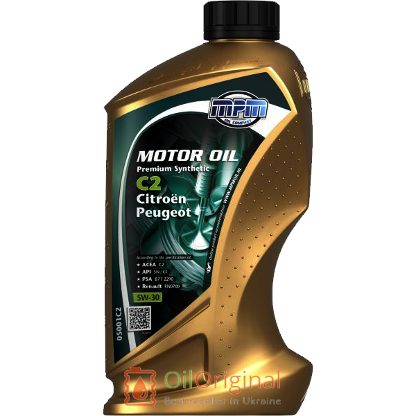 MPM Premium Synthetic C2 Citroën / Peugeot 5w-30
