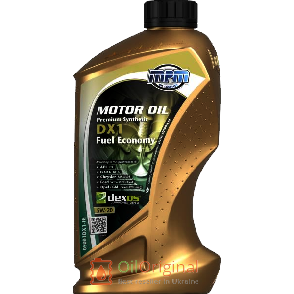 MPM Premium Synthetic DX1 Fuel Economy 5w-20