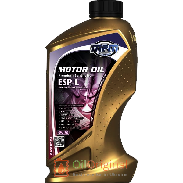 MPM Premium Synthetic ESP-L 0w-30