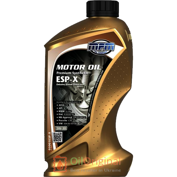 MPM Premium Synthetic ESP-X 5w-30
